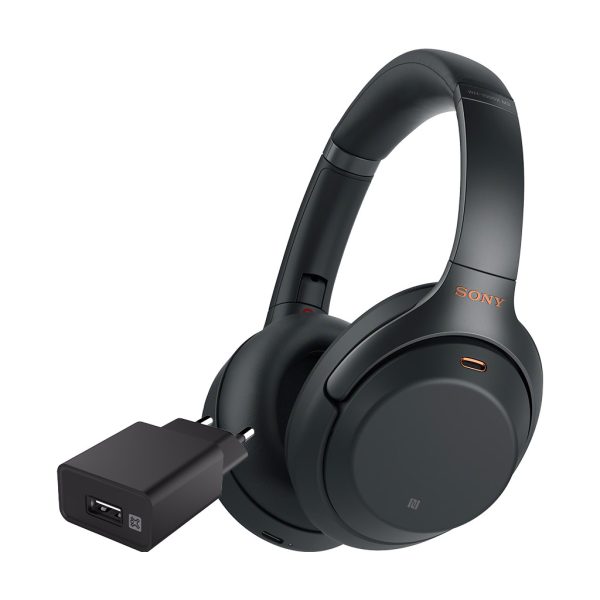 Sony WH-1000XM3 Zwart + XtremeMac Oplader met Usb A Poort 12W