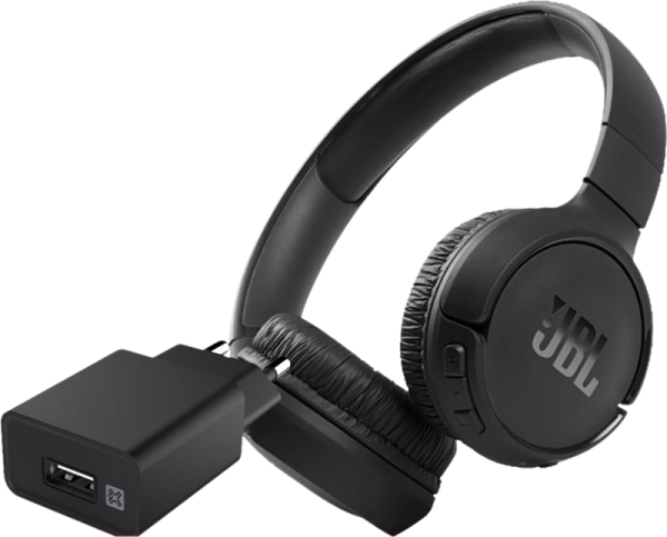 JBL Tune 510BT Zwart + XtremeMac Oplader met Usb A Poort 12W