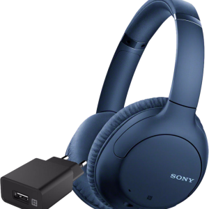 Sony WH-CH710N Blauw + XtremeMac Oplader met Usb A Poort 12W