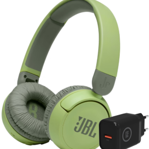 JBL JR310BT Groen + BlueBuilt Quick Charge Oplader met Usb A Poort