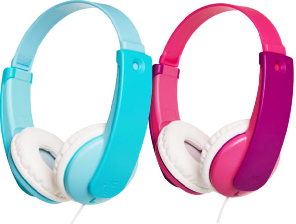 JVC HA-KD7 Blauw + JVC HA-KD7 Roze