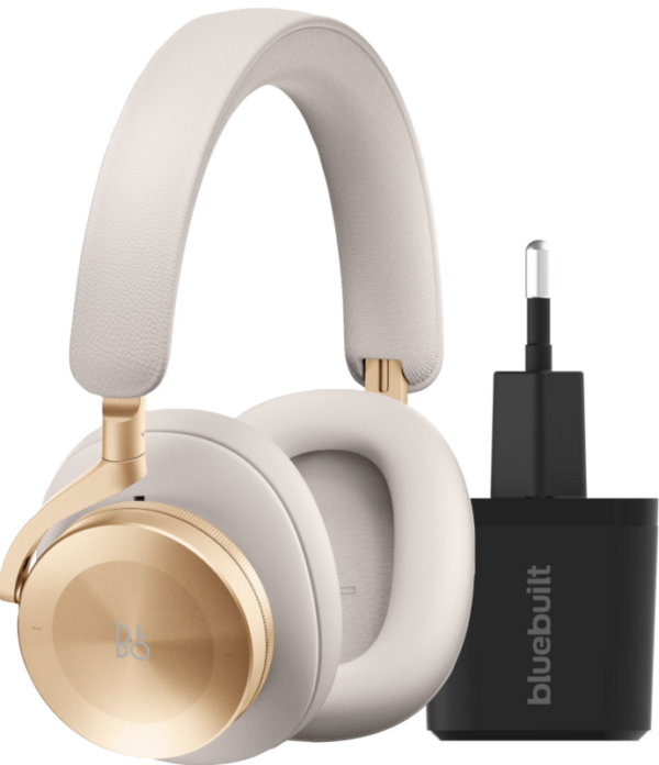 Bang & Olufsen Beoplay H95 Goud + BlueBuilt Quick Charge Oplader met Usb A Poort 18W Zwart