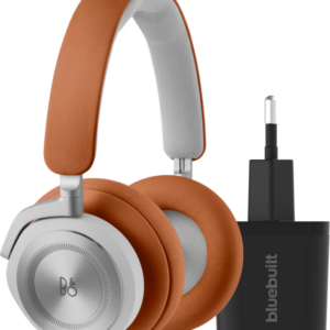 Bang & Olufsen Beoplay HX Bruin + BlueBuilt Quick Charge Oplader met Usb A Poort 18W Zwart