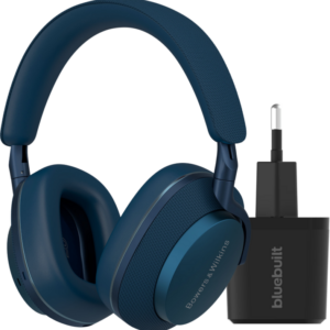 Bowers & Wilkins Px7 S2e Blauw + BlueBuilt Quick Charge Oplader met Usb A Poort 18W Zwart