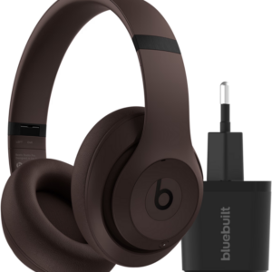 Beats Studio Pro Bruin + BlueBuilt Quick Charge Oplader met Usb A Poort 18W Zwart