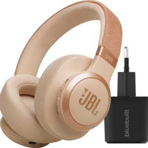 JBL Live 770NC Rosegoud + BlueBuilt Quick Charge Oplader met