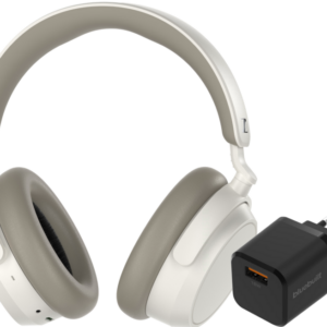 Sennheiser Accentum Plus Wit + BlueBuilt Quick Charge Oplader met Usb A Poort 18W Zwart